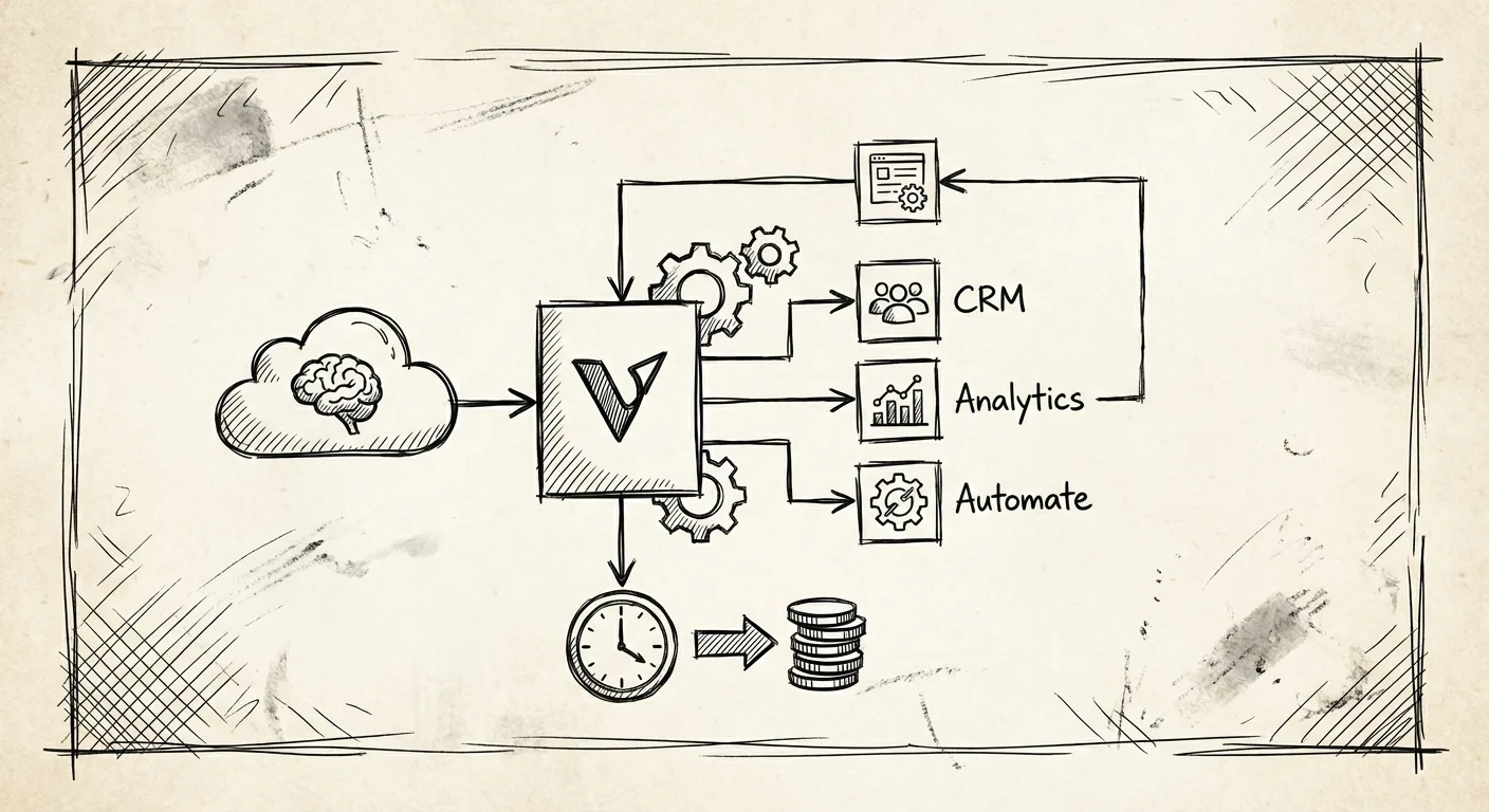 Verdent AI dashboard interface showing email automation tools converting cold outreach into qualified leads without coding